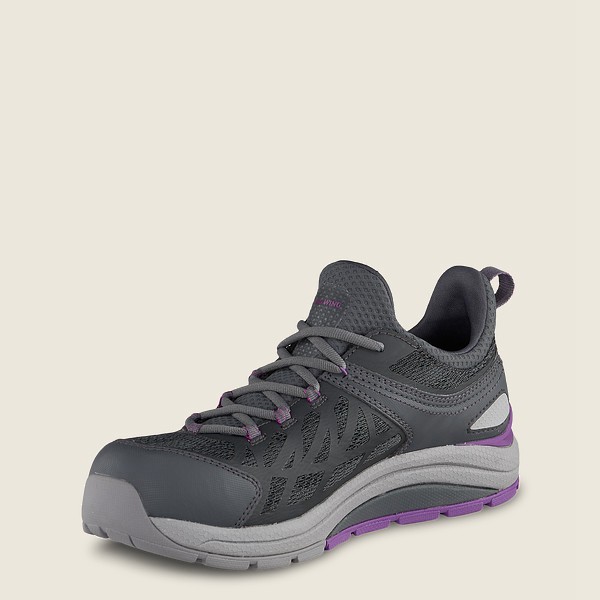 Red Wing Womens Cooltech™ Athletics - Safety Toe - Work Shoes Black/Grey - 6038XHOUV